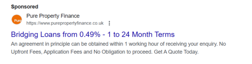 google ads screenshot